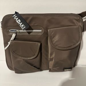Hadaki Taupe Crossbody Handbag Brand New!